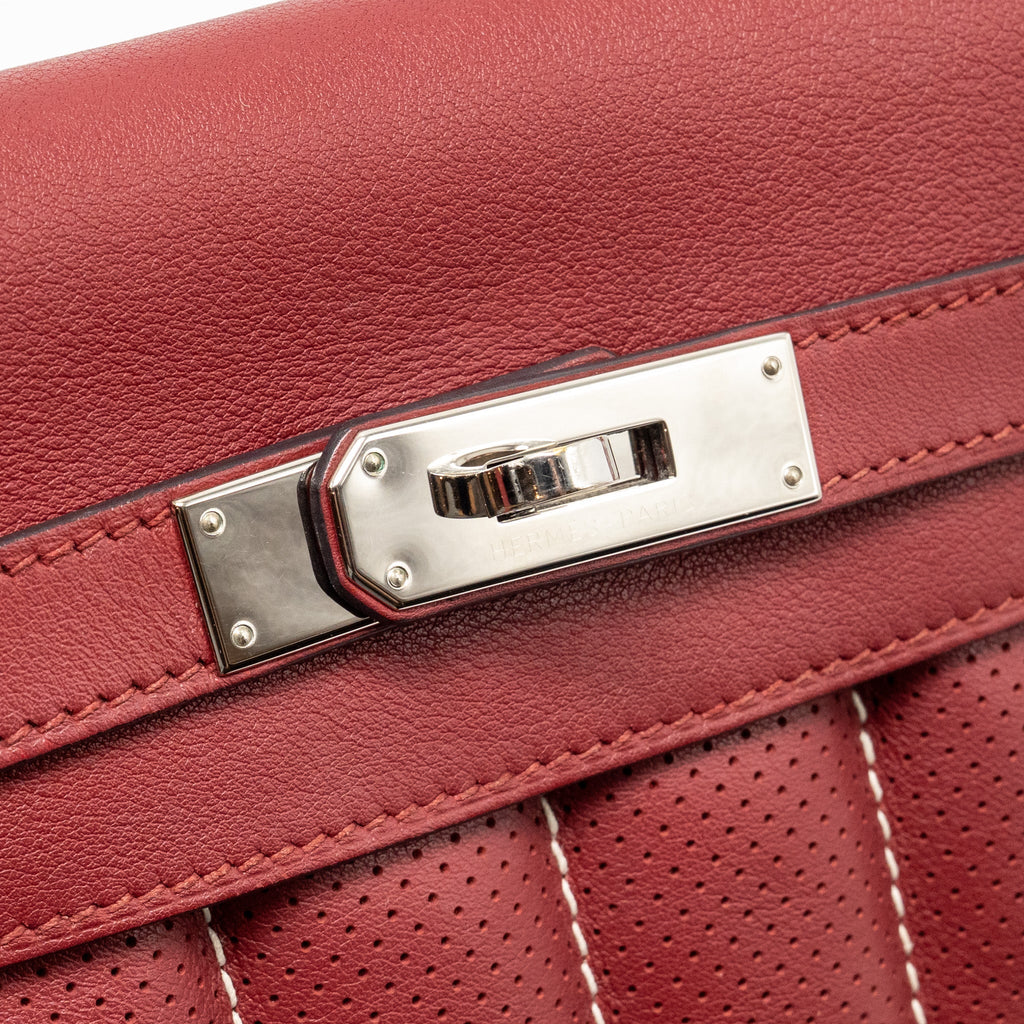 Hermes Berline Mini Swift K1 Rouge Grenat SHW