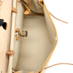 HERMES HERBAG ZIP 31 LEATHER/CANVAS BETON/NATUREL SABLE SHW