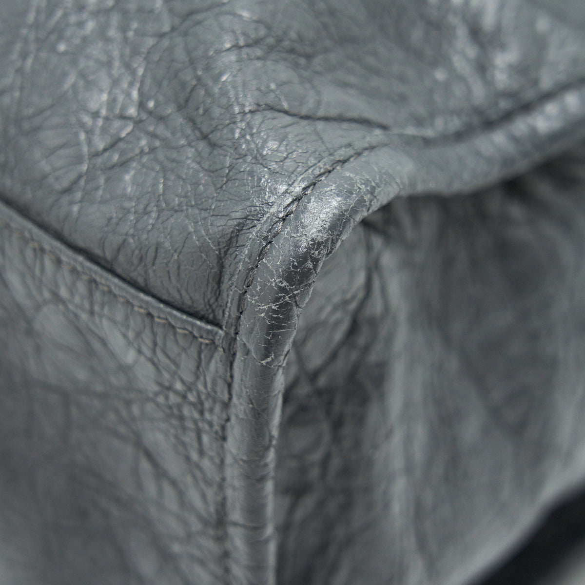 BALENCIAGA MEDIUM GIANT CITY BAG GREY WITH SHW