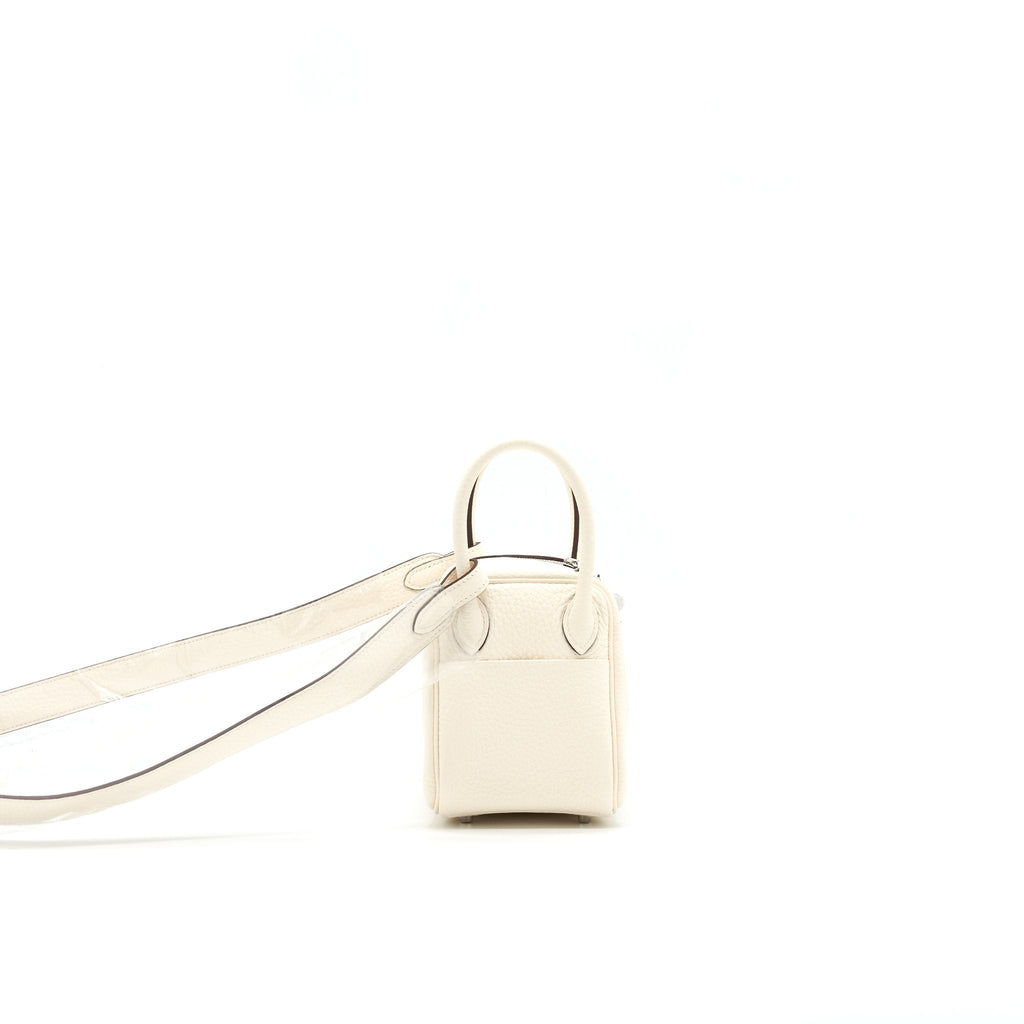 Hermes Mini Lindy Nata Clemence SHW