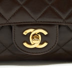 CHANEL MEDIUM FLAP BAG CHOCOLATE GHW