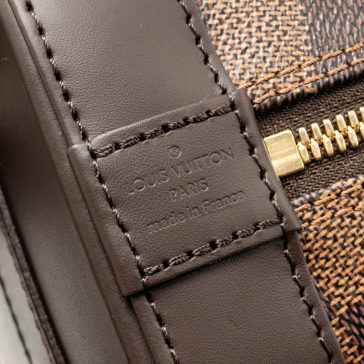 LOUIS VUITTON ALMA BB DAMIER EBENE CANVAS GHW