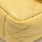 CHANEL SMALL 19 BAG LAMBSKIN YELLOW MULTICOLOUR HARDWARE (MICROCHIP)