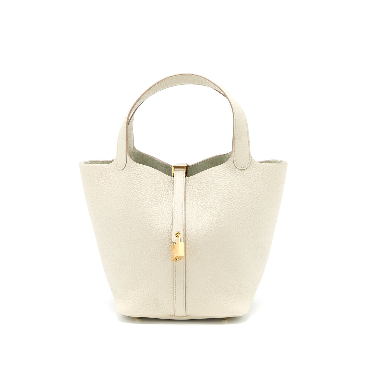 HERMES PICOTIN 22 LOCK BAG CLEMENCE 8L BETON GHW