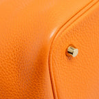Hermes picotin 22 lock bag clemence orange GHW