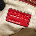 LOEWE SMALL PUZZLE GRAINED CALFSKIN RED GHW