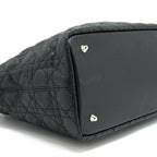 DIOR LADY DIOR TOTE BAG CANVAS BLACK SHW