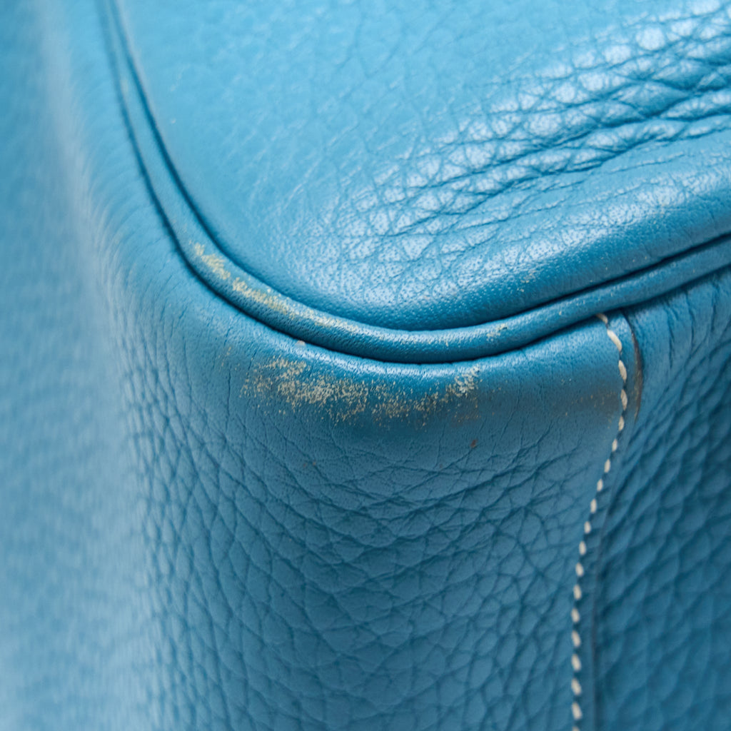 Hermes Lindy 34 Clemence Blue Jeans SHW