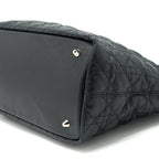 DIOR LADY DIOR TOTE BAG CANVAS BLACK SHW