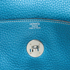 Hermes Lindy 34 Clemence Blue Jeans SHW