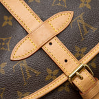 LOUIS VUITTON DOUBLE SIDE CROSSBODY BAG MONOGRAM CANVAS GHW