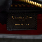 DIOR MEDIUM LADY DIOR LAMBSKIN BLACK GHW