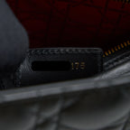 DIOR MEDIUM LADY DIOR LAMBSKIN BLACK GHW