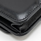 CHANEL 19 WALLET ON CHAIN LAMBSKIN BLACK MULTICOLOUR HARDWARE