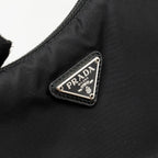 PRADA REEDITION 2000 NYLON SHOULDER BAG BLACK SHW