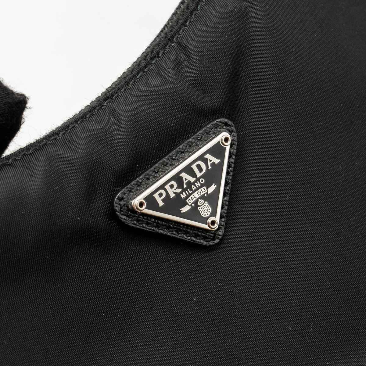 PRADA REEDITION 2000 NYLON SHOULDER BAG BLACK SHW