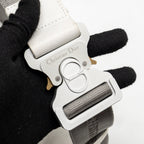 DIOR HOMME SADDLE BELT BAG CALFSKIN WHITE SHW
