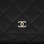 CHANEL CLASSIC WALLET ON CHAIN CAVIAR BLACK SHW