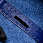 HERMES PICOTIN 18 LOCK BAG EPSOM BLUE ENCRE/ BRIQUE / BLACK SHW