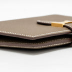 Hermes Bearn Compact Wallet Epsom Etoupe GHW