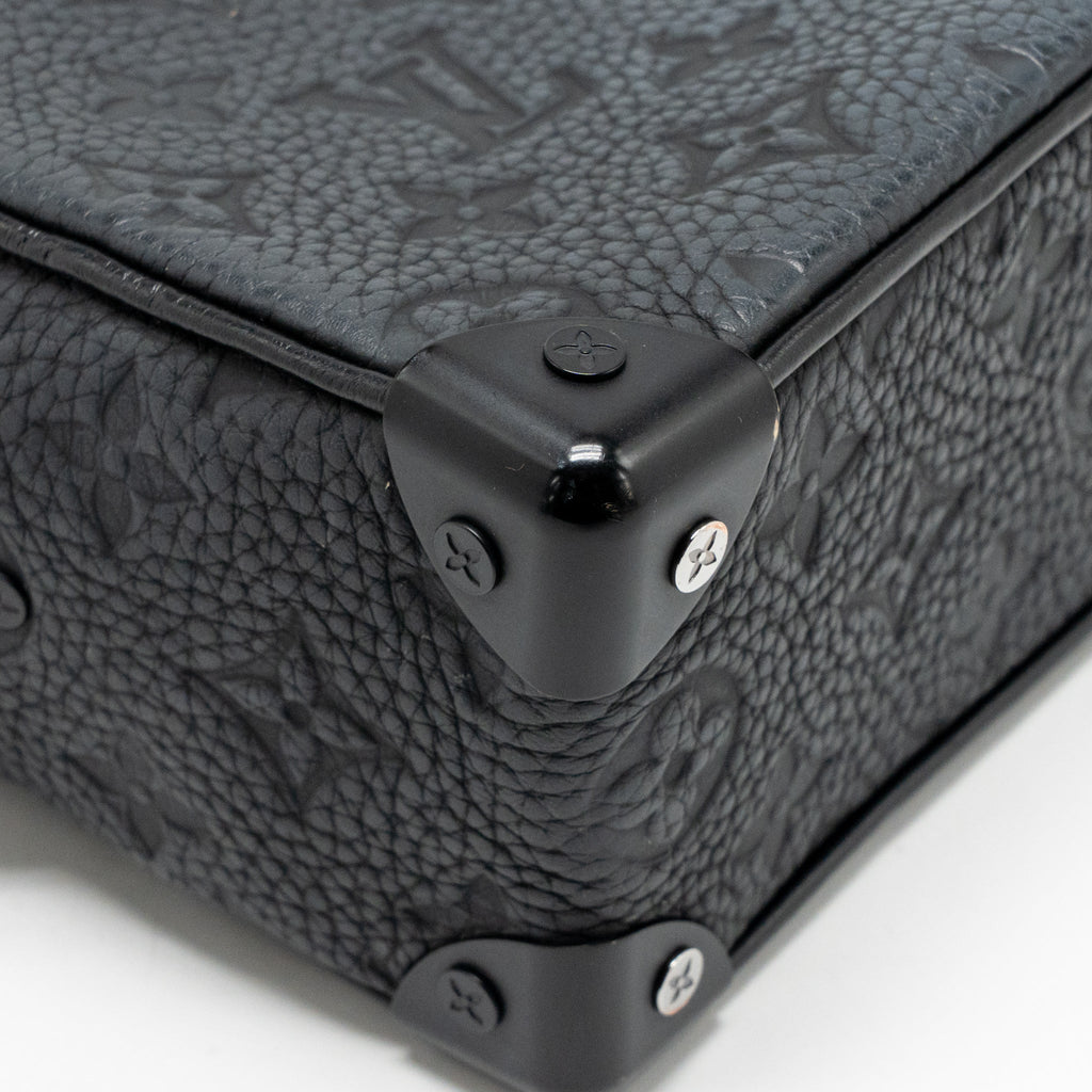 Louis Vuitton Mini Soft Trunk Monogram Taurillon Leather SO Black
