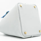 HERMES PICOTIN 18 CLEMENCE BLUE PALE GHW