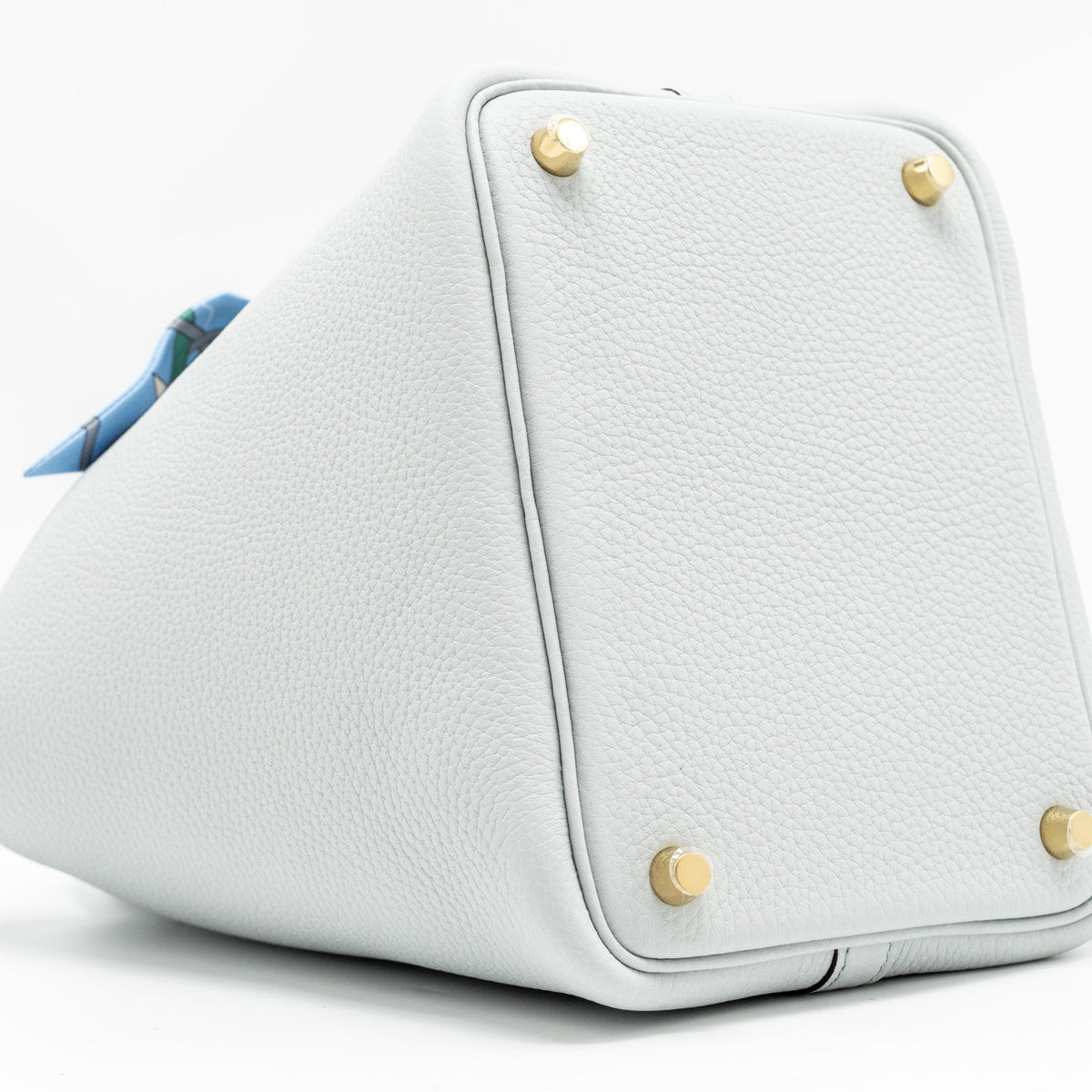 HERMES PICOTIN 18 CLEMENCE BLUE PALE GHW