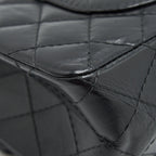 CHANEL REISSUE 2.55 DOUBLE FLAP BAG CALFSKIN BLACK SHW