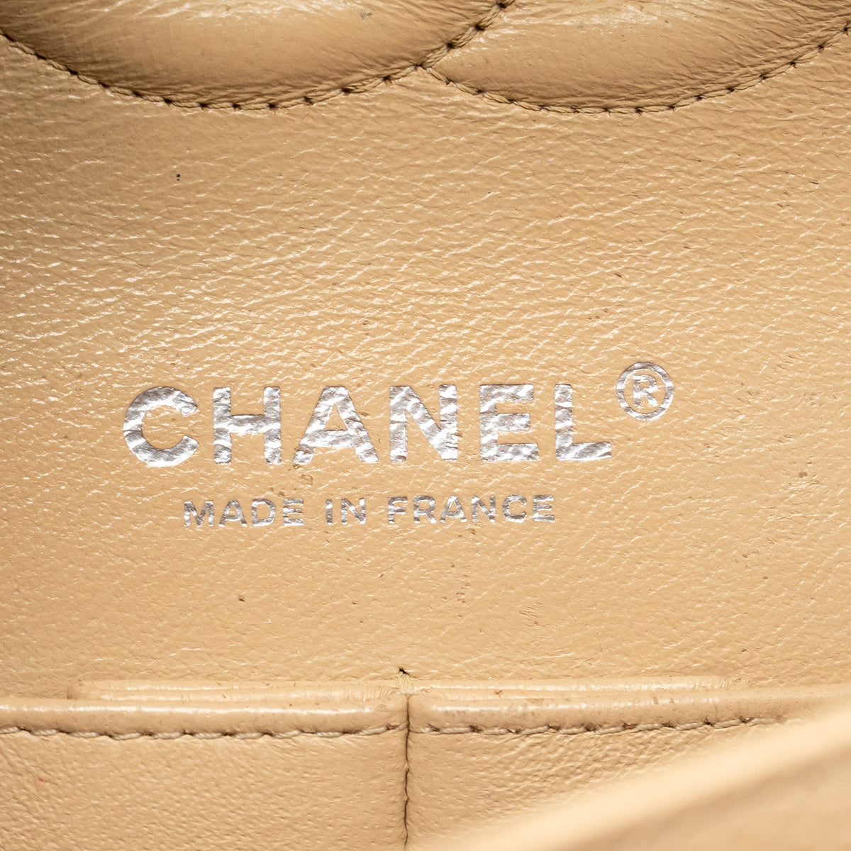CHANEL MEDIUM CLASSIC DOUBLE FLAP BAG CAVIAR BEIGE SHW