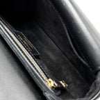 DIOR SMALL DIOR JOLIE TOP HANDLE BAG CANNAGE CALFSKIN BLACK GHW