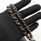 CHANEL MEDIUM CLASSIC DOUBLE FLAP BAG CAVIAR BLACK SHW