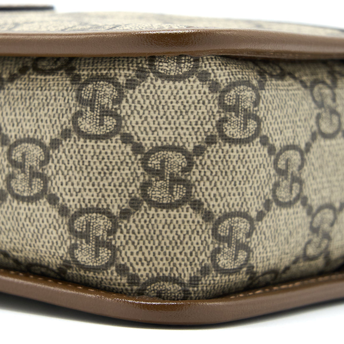GUCCI MINI BAG INTERLOCKING G IN GG SUPREME CANVAS GHW
