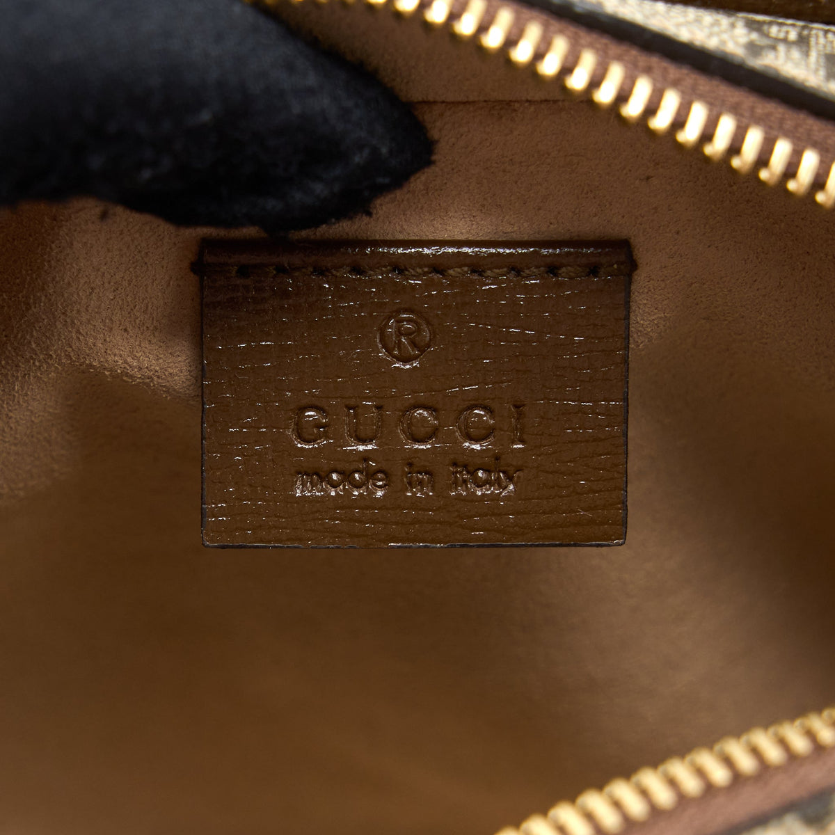 GUCCI MINI BAG INTERLOCKING G IN GG SUPREME CANVAS GHW