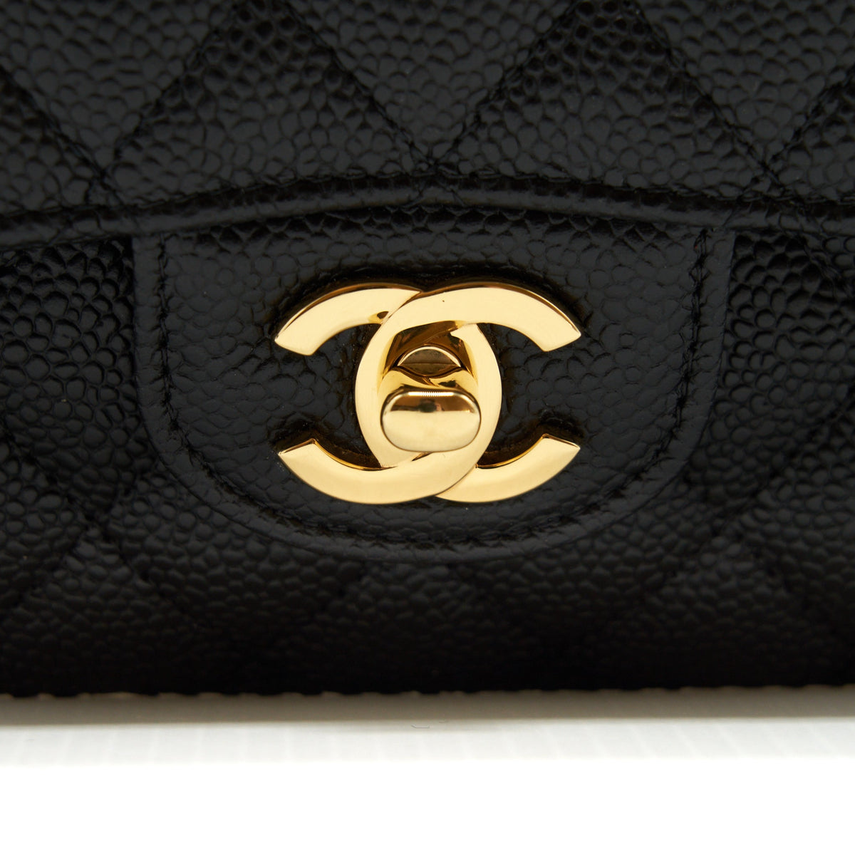 CHANEL SMALL CLASSIC DOUBLE FLAP CAVIAR BLACK GHW