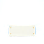 HERMES KELLY 28 SPECIAL ORDER EVERCOLOR BLANC/MYKONO BRUSHED GOLD HARDWARE