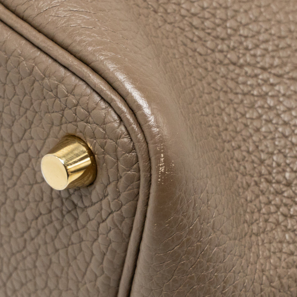 Hermes Picotin 18 Lock Bag clemence Etoupe GHW
