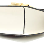 GUCCI MINI TOP HANDLE SYLVIE BAG CALFSKIN WHITE GHW