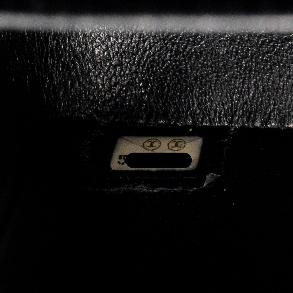 CHANEL MEDIUM CLASSIC DOUBLE FLAP BAG CAVIAR BLACK SHW