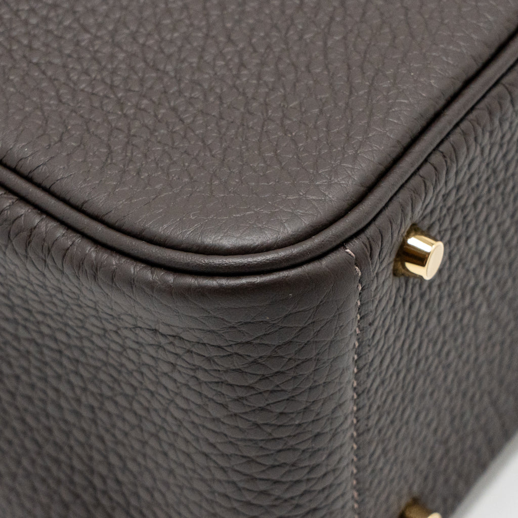 Hermes Mini Lindy II Clemence T3 Bai-Brun LGHW
