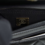 CHANEL GIANT PEARL CRUSH WALLET ON CHAIN BLACK