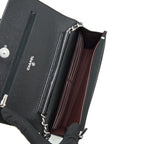 CHANEL CLASSIC WALLET ON CHAIN CAVIAR BLACK SHW (MICROCHIP)