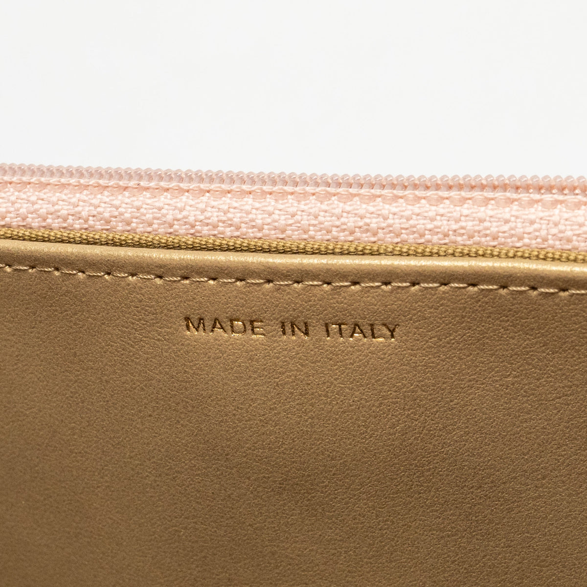 CHANEL PEARL CRUSH WALLET ON CHAIN LAMBSKIN LIGHT PINK GHW (MICROCHIP)