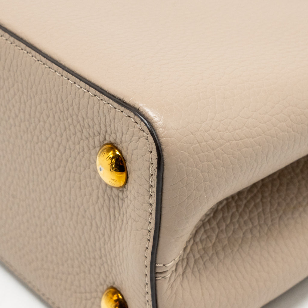 Louis Vuitton Capucines BB Calfskin Grey GHW