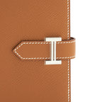 Hermes Bearn Compact Wallet Epsom Gold SHW