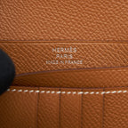 Hermes Bearn Compact Wallet Epsom Gold SHW