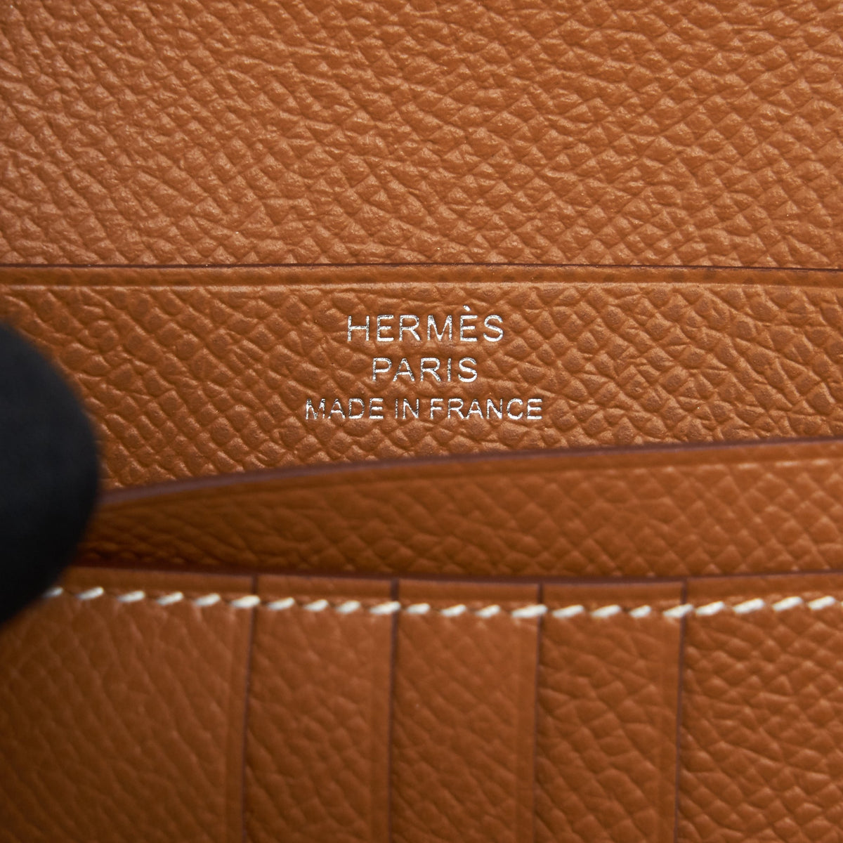 Hermes Bearn Compact Wallet Epsom Gold SHW