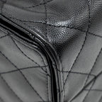 CHANEL SMALL 25 HANDBAG GRAINED CALFSKIN BLACK GHW (MICROCHIP)