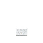 CHANEL QUILTED CLASSIC FLAP CARD HOLDER LAMBSKIN SILVER SHW