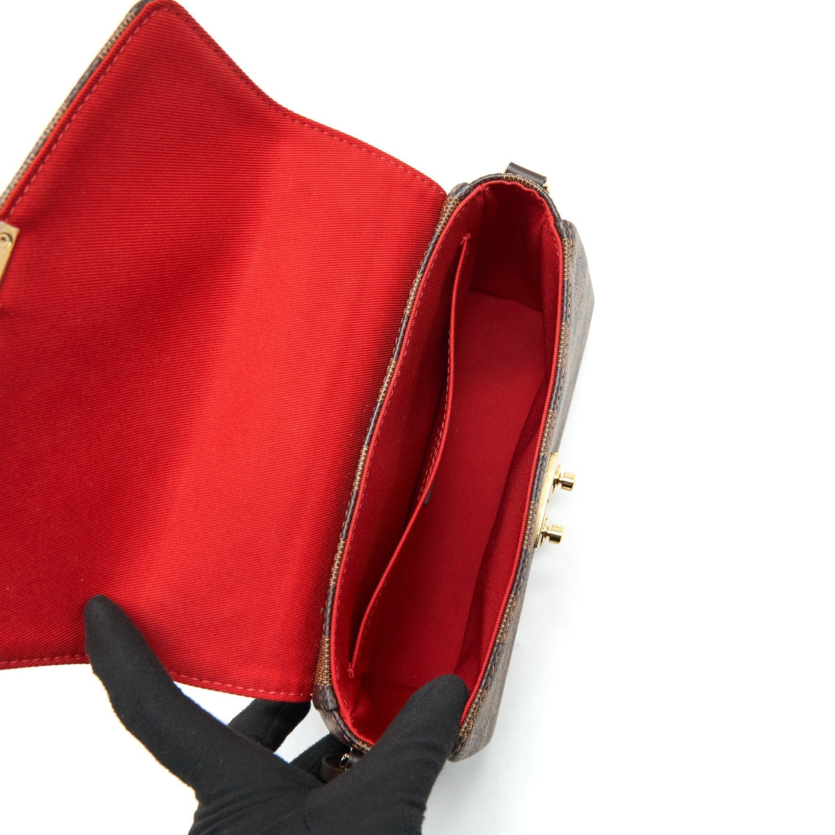 LOUIS VUITTON CROISETTE EBENE BROWN GHW