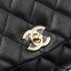 CHANEL MINI COCO HANDLE CAVIAR BLACK LGHW